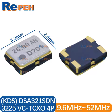 5PCS/DSA321SDN VC-TCXO 26MHz 3225 Voltage-Controlled Temperature Compensated Crystal Oscillator KDS 