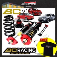 proton waja/gen2/wira/persona/satria evo i/ii/iii/putra bc racing v1 series hi lo soft hard absorber