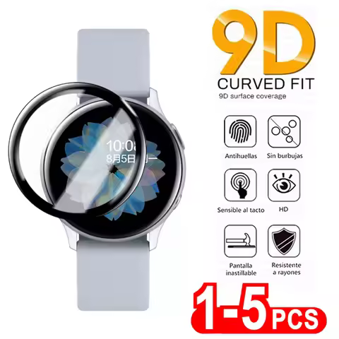 9D Soft Protective Glass For Samsung Galaxy Watch 5 Pro 45mm Watch 5 4 Screen Protector for galaxy w