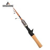 [GOODCHOICE] 1.5m Spinner Casting telescopic carbon Fishing Rod UL Horse Mouth Rod 2-6lb