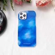 iPhone / Samsung 夏之彩雲 藍色 半包硬殼 手機殼【客製】