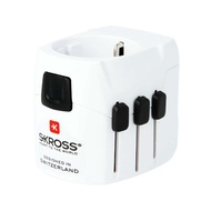 SKROSS Original Universal Pro Light travel adapter with dual 2.4A USB(White)