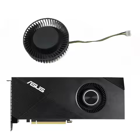 New RTX 2070 2080 TI GPU Fan 4PIN PLB07525B12HH for ASUS GTX1660 RTX 2060 2070 2080Ti Turbo Graphics