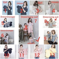 parent child outfit family maching set maternity dress nursing top baby rompers jumpsuit