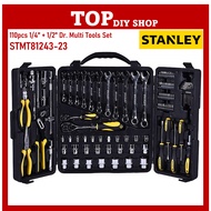 STANLEY STMT 81243-840 110pcs Stanley Tool Box Set Stanley Tool Set Stanley Spanner Box Combination 