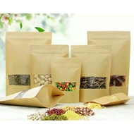 Clear Stock- Ziplock Bag kraft paper size 12x20cm