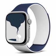 Good quality Two-tone Lychee-textured Silicone Watch Band For Apple Watch 42mm / 41mm / 40mm / 38mm/
