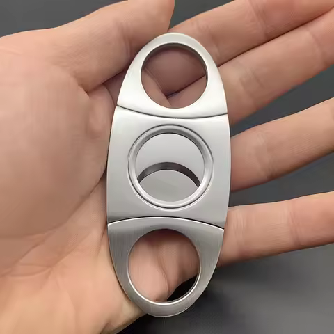 Stainless Steel Cigar Cutter Metal Classic Cutter Guillotine Cigar Scissors Gift Puncher Cutting Kni