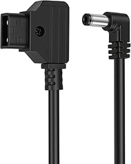 HangTon Camera Monitor D-tap DC 5.5 2.5mm Right Angle 12 Volt Barrel Jack Power Cable for Decimator 