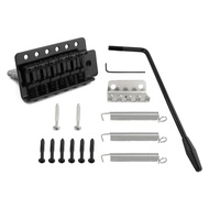 6 String Electric Guitar Tremolo Bridge with Whammy Bar for Strat Style Guitar Black