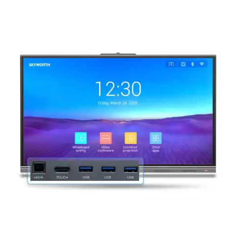 Skyworth 65" Smart Interactive Whiteboard Touch Screen Interactive Flat Panel All in One Android Sma