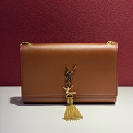 YSL Saint laurent  流蘇包 棕色 整體包況好