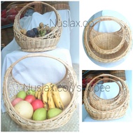 Rattan basket Hamper basket Fruit basket Flower basket
