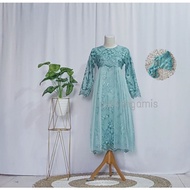 Gamis Pesta Anak Gamis Kombinasi Tulle Polos