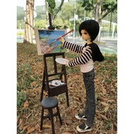 BJD SD Doll 3 Points 4 Points 6 Points Easel Set Baby Drawer Type Drawing Board Bracket Mini Oil Pai