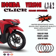 NEW MAGS STICKER DESING FOR HONDA CLICK V4,3 & 2/ MAGS STICKER FIT FOR CLICK/ CLICK ACCESSORIES
