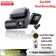 DDPAI Z40 1944P Dash Cam GPS Front Rear Cam Camera Recording Dual Cam Recording