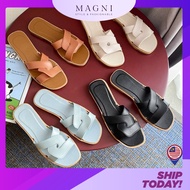 READY STOCK MAGNI Women's Sandal Wanita Shoe Kasut Slipper Flat Perempuan M136