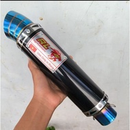 RED LEO RACING EXHAUST CANISTER ONLY 51 MM OPEN FOR ALL MOTORCYCLES