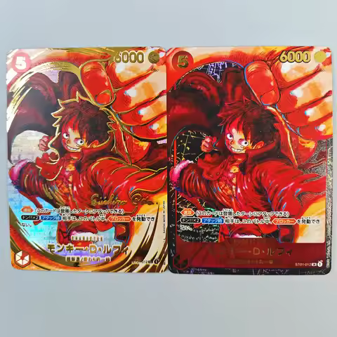 DIY One Piece Card Japanese Monkey D. Luffy SR Facsimile Alternate Art 1st Anniversary Newly Drawn S
