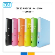 CBE 2D623 PP 2-D RING FILE - A4 - 25MM (RANDOM COLOR)