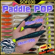 【SOF030 Paddle POP】Silencer Paddle POP 4pcs/Baby Paddle POP 5pcs Killer Soft Bait Zman Fishing lures