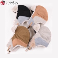 CHEEKOY Ski Hat, Waterproof Windproof Russian Bomber Cap, Vintage Warm Russian Style Earflap Design 
