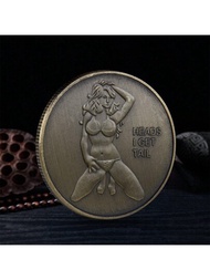 Moneda conmemorativa de la moneda desafiante de la buena suerte de las cabezas y las colas de Bikini Babe One Piece Poster para coleccionar medallas de monedas con suerte