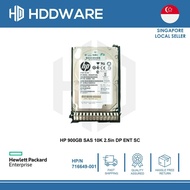 HP 900GB SAS 10K 2.5in DP ENT SC // 716603-B21 // 716649-001