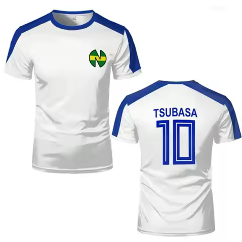 Tsubasa #10 Soccer Jersey Men Women Anime Football Graphic Tee Summer new style outdoor sports casua