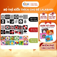 LALALA BABY Visual Stimulation Card – 12 Sides, New Model, Montessori Early Education, Brain Develop