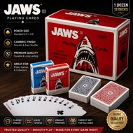 (1 Dozen) Jaws 1001 Casino Poker Playing Card 52 + 4 Joker Deck (Extra Thick) / Jaws Poker Playing C