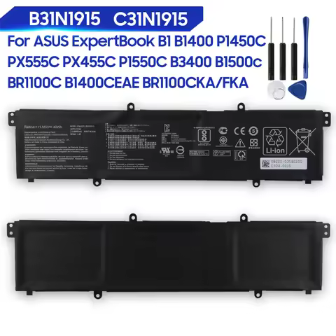 42Wh New Battery C31N1915 For ASUS ExpertBook B1 B1400 B3400C B1500c L1400 P1450C PX555C PX455C BR11