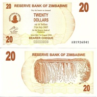 Zimbabwe 2006 20 Dollars UNC (P-40)
