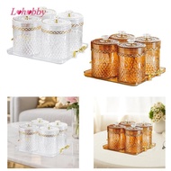 Lohobby Durable Plastic Food Storage Container with Lid Multifunctional Kitchen Storage Jar for Herb