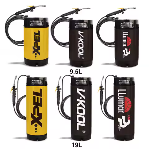 19L/9.5L custom logo portable tin keg pressure car wash tank car wash ppf sprayer tpu window tin keg