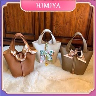 JA9 HIMIYA��【Hot In Stock】New Preferential Bag Trendy Vegetable Basket Women's Soft Bag PUBucket Bag