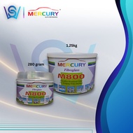 MERCURY Fibreglass M800 (280GM & 1.25KG Cement Car Body Kit Repair) Simen Putih Kereta
