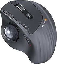ProtoArc EM01 NL Trackball Mouse 2.4G and Bluetooth Compatible Simultaneous Connection for 3 Devices