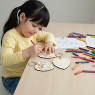 Meaningful colored wooden keychain for children - meaningful gift for mother