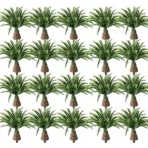 Sand Table Scene Ho Train Layout Micro Landscape Plastic Tree Mini Cocoa Palm Model Micro Landscape 