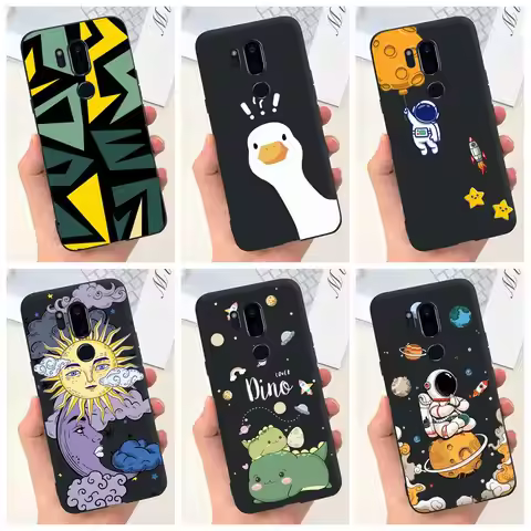 6.1" Case For LG G7 ThinQ Cover Cute Duck Dinosaur Astronaut Shockproof Bumper For LG G7 Plus G7+ Co