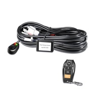 LED Light Bar Wiring Harness Kit 2 Leads Wireless Remote Control Wiring Harness Kit 18AWG Core Cable