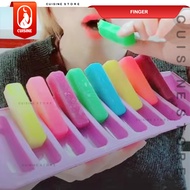 Cetakan silikon Kue Finger Puding Stick Keju Mousse Cake Coklat Es Sosis Nugget warna ungu