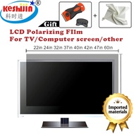 【 Ready Stock】Polarizer TV Film Polarizing 19/29/24/32/37/42/46/47/49/52/55/60inch 0/90 Degree LCD Led Repair Tv Replac