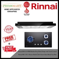 Rinnai RH-S329-PBR Slimline Hood + Rinnai RB-73TG 3 Burner Built-in Hob *BUNDLE DEAL - FREE DELIVERY