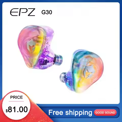 EPZ G30 Wired Earphones HIFI Music IEM In Ear Headphones Gaming Headset Type-C 1.7MM/3.5MM ENC Noise
