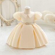 公主连衣裙princess dress女童连衣裙2025新款儿童宝宝风腰带公主裙生日礼服洋气甜美裙新款2025.10.13