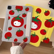 Cute Tomato KT Apple ipad pro2024 Tablet Protective Case mini6 Side Suction Separation air7/10th Car