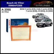 Bosch 0986AF2355 A2355 Air Filter for BMW 3 series [E36, E46], 5 series [E39], 7 series [E38], X3 [E